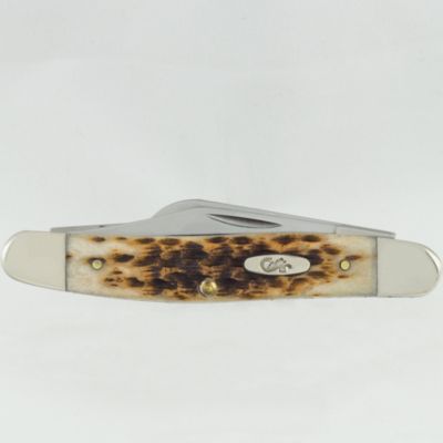 Image showing  2.92 in. Bone Stockman Knife, Amber