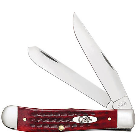 Case Cutlery Pocket Worn Old Red Bone Trapper, FI00783 at Tractor Supply Co.