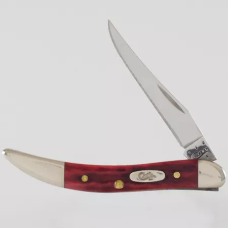 Case Cutlery 792 Small 2.25" Pocket Worn Bone Texas Toothpick Knife Red Knives