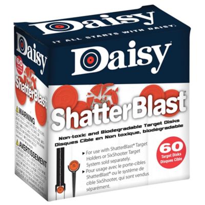 Daisy ShatterBlast Air Gun Targets, 60-Pack