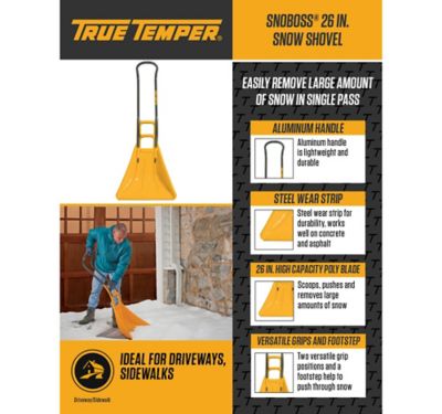 Image showing  26 in. SnoBoss Poly Combo Snow Shovel