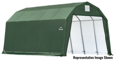 ShelterLogic 12 ft. x 24 ft. x 9 ft. Barn Style Shelter, Green