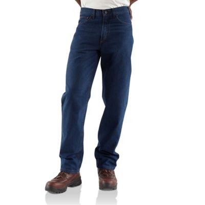 Carhartt Men's Mid-Rise Flame-Resistant Signature Denim Jeans