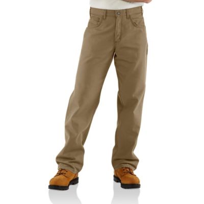 Carhartt Men's Flame-Resistant Classic Fit Mid-Rise Canvas Work Jeans