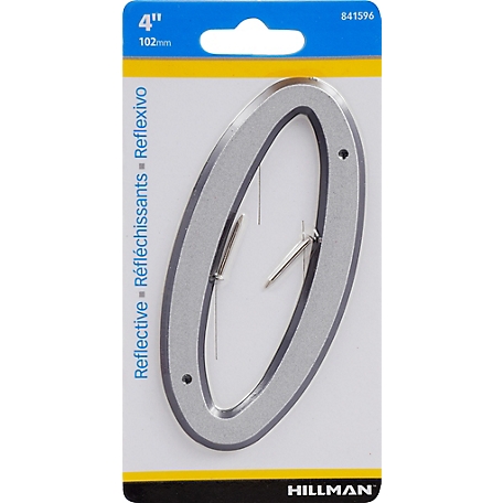 Hillman Nail-On House Number 0 Reflective (4in.)