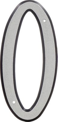 Image showing  4 in. Nail-On Reflective House Number 0