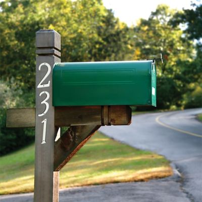 Image showing  4 in. Nail-On Reflective House Number 0