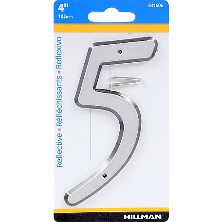 Hillman Nail-On House Number 5 Reflective (4in.)