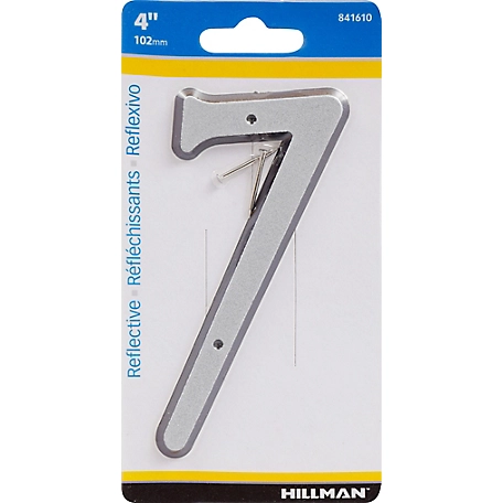 Hillman Nail-On House Number 7 Reflective (4")
