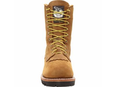 Image showing  Men's Steel Toe Logger Work Boots, 8 in.