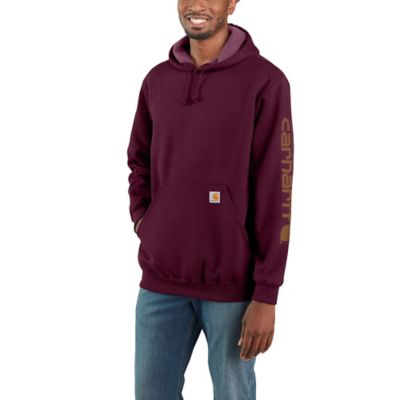 Carhartt Men's K288 Signature Logo Hooded Sweatshirt