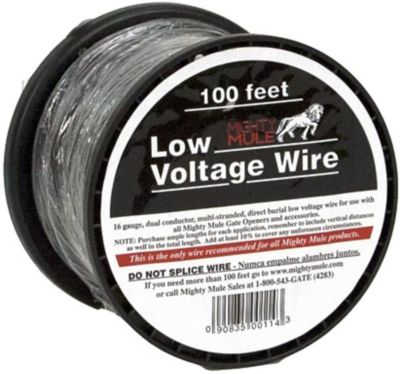 Mighty Mule 100 ft. Low-Voltage Wire Spool, 16 Gauge