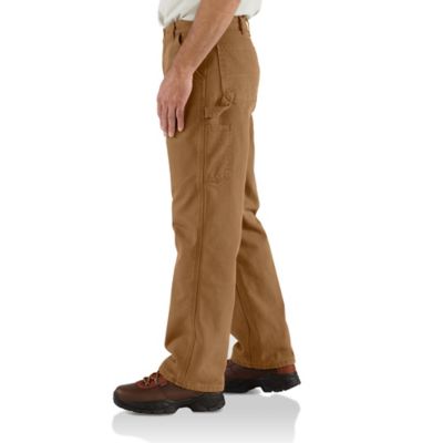Image showing 2 th Carhartt Men's Loose Straight Washed Duck Lined Dungaree