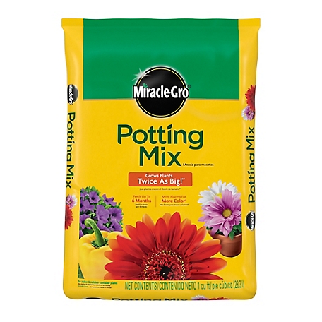 Miracle-Gro Potting Mix, For Container Plants, 1 cu. ft.