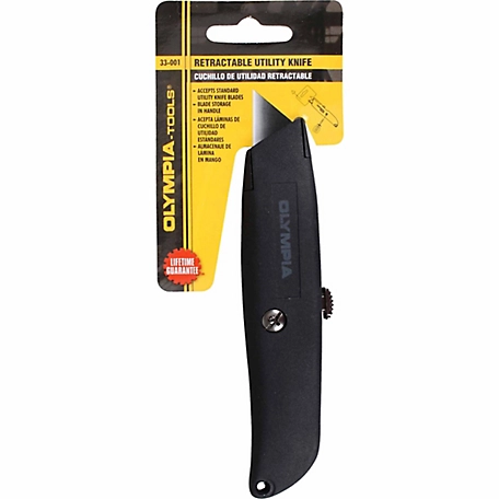 Olympia Tools 2.38 in. Retractable Utility knife, 33-001