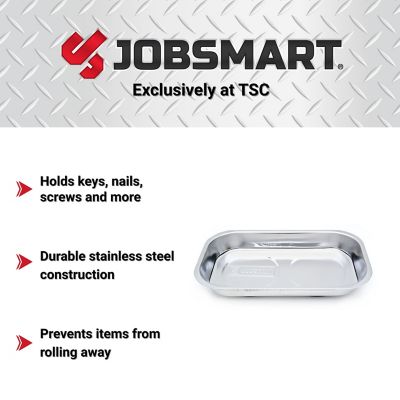 Image showing  5-1/2 in. x 9-1/2 in. Rectangular Stainless Magnetic Tray