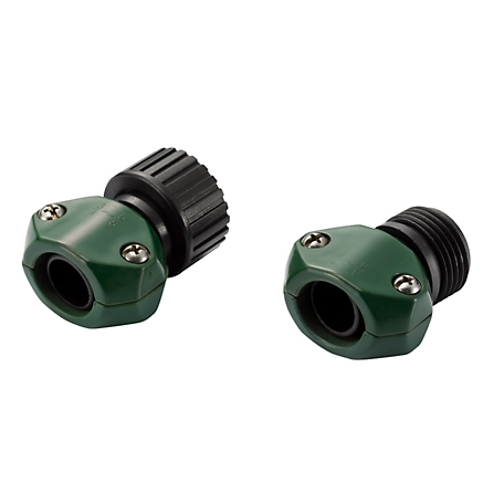 GroundWork 5/8 in. x 3/4 in. Male and Female Hose Coupler