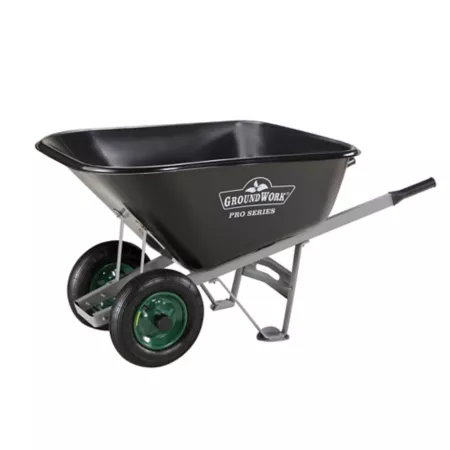 GroundWork 10 cu 600 lb capacity mega-load wheelbarrow Wheelbarrows