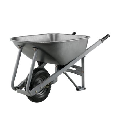 GroundWork 6 cu. ft. 400 lb. Capacity Large-Load Wheelbarrow