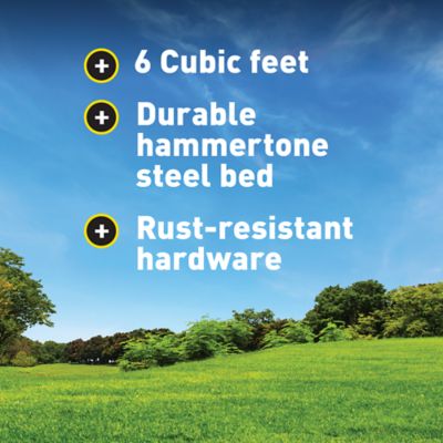 Image showing 5 th GroundWork 6 cu. ft. 400 lb. Capacity Large-Load Wheelbarrow