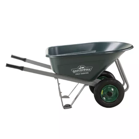 GroundWork 8 cu 600 lb capacity mega-load wheelbarrow Wheelbarrows