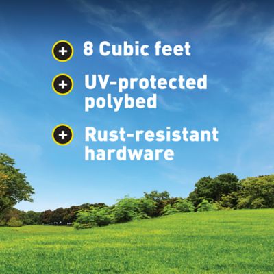 Image showing 5 th GroundWork 8 cu. ft. 600 lb. Capacity Mega-Load Wheelbarrow