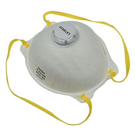 Stanley N95 Disposable Respirator, Boomerang Nose Seal, Exhalation Valve
