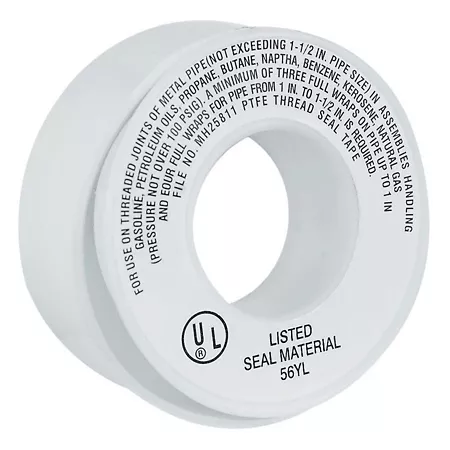 LDR Industries 1/2 in x 25 in Teflon Threaded Joint with TL3 Tape Plumbers Tape