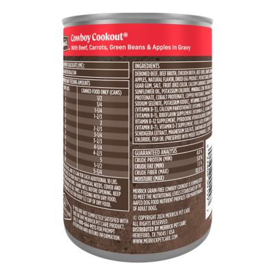 Image showing  Adult Grain-Free Premium and Natural Cowboy Cookout Wet Dog Food, 12.7 oz.
