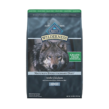 Blue Buffalo Wilderness High Protein, Natural Adult Dry Dog Food, Chicken 4.5 lb.