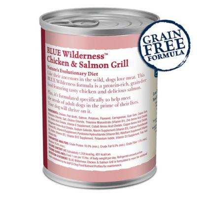 Image showing  Adult High-Protein Grain-Free Salmon and Chicken Grill Recipe Wet Dog Food, 12.5 oz.