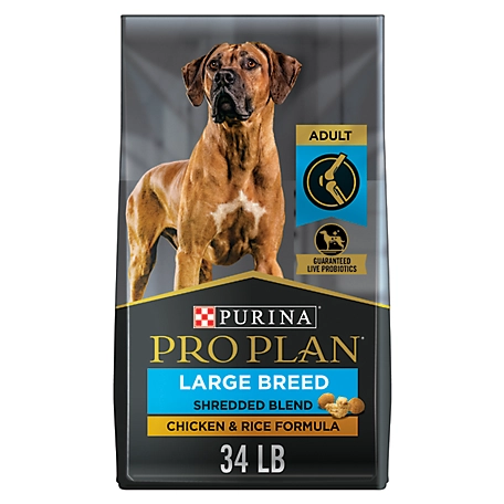 Purina Pro Plan Joint Health Large Breed Dog Food, Shredded Blend Chicken & Rice Formula