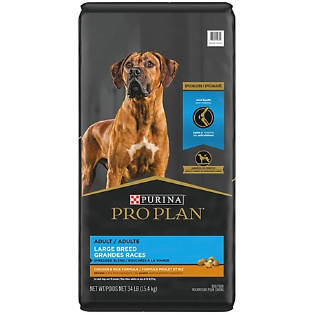 Purina Pro Plan Joint Health Large Breed Dog Food, Shredded Blend Chicken & Rice Formula
