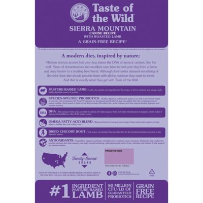 Image showing  Sierra Mountain Adult Grain-Free Roasted Lamb Dry Dog Food