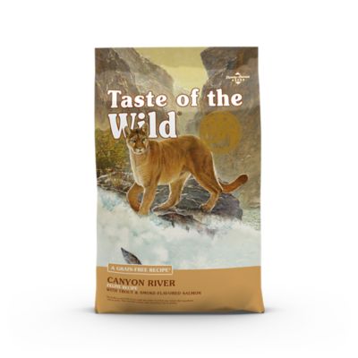 Image showing  Canyon River Adult Indoor Trout and Smoke-Flavored Salmon Recipe Dry Cat Food