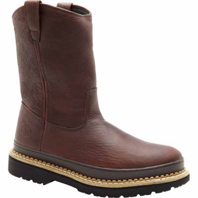 Georgia Boot Men s Giant Round Toe Wellington Pull On Work Boots 9 in. 1 Pair 1008542 at Tractor Supply Co