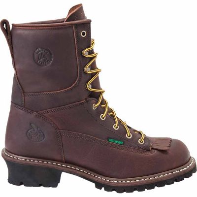 Image showing 6 th Georgia Boot Men's Round Toe Waterproof Logger Boots, 8 in.