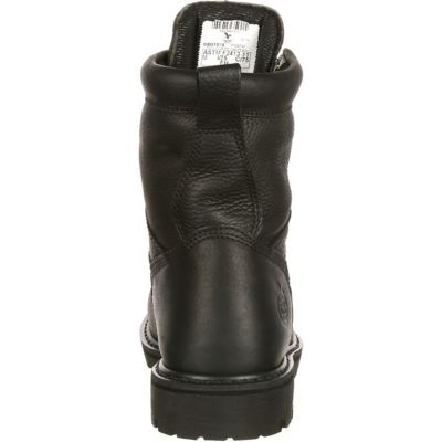 Image showing 4 th Georgia Boot Men's Round Toe Waterproof Logger Boots, 8 in., Black