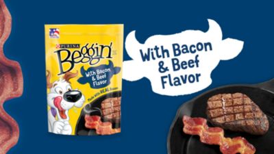 Image showing  Strips Original with Bacon Flavor Dog Treats, 40 oz. Pouch