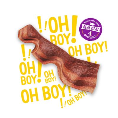 Image showing  Strips Original with Bacon Flavor Dog Treats, 40 oz. Pouch