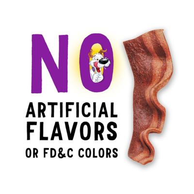 Image showing  Strips Original with Bacon Flavor Dog Treats, 40 oz. Pouch