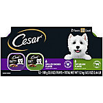 Cesar Wet Dog Food Classic Loaf in Sauce Top Sirloin & Grilled Chicken Variety pk., (12) 3.5 oz. Easy Peel Trays Price pending