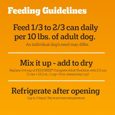 Image showing 6 th Pedigree Chopped Ground Dinner Adult Soft Chicken and Beef Recipe Wet Dog Food Variety pk., 13.2 oz., Pack of 12 Cans