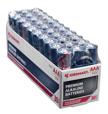 JobSmart 1.5V AAA Alkaline Batteries, 30-Pack