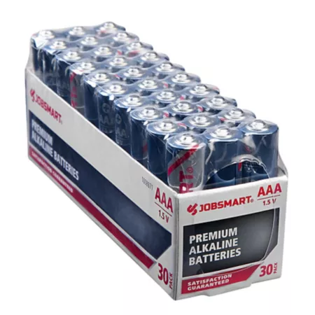 JobSmart AAA 1.5V Alkaline Batteries 30 Pack Batteries