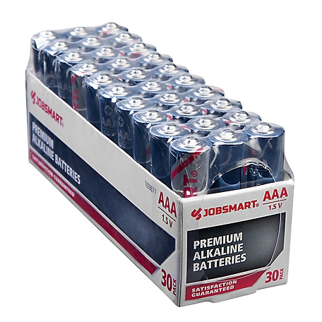 JobSmart 1.5V AAA Alkaline Batteries, 30-Pack