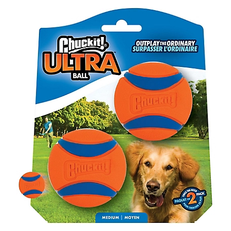 Chuckit! Medium Ultra Ball Dog Toys, 2-Pack