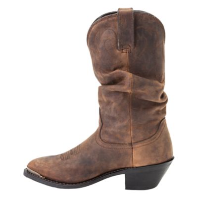 Image showing  Women's Slouch Cowboy Boots, Distressed Tan, 11 in.