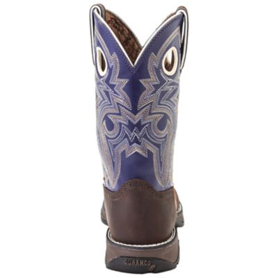 Image showing 1 th Durango Women's Lady Rebel Pull-On Boots, 10 in., Purple