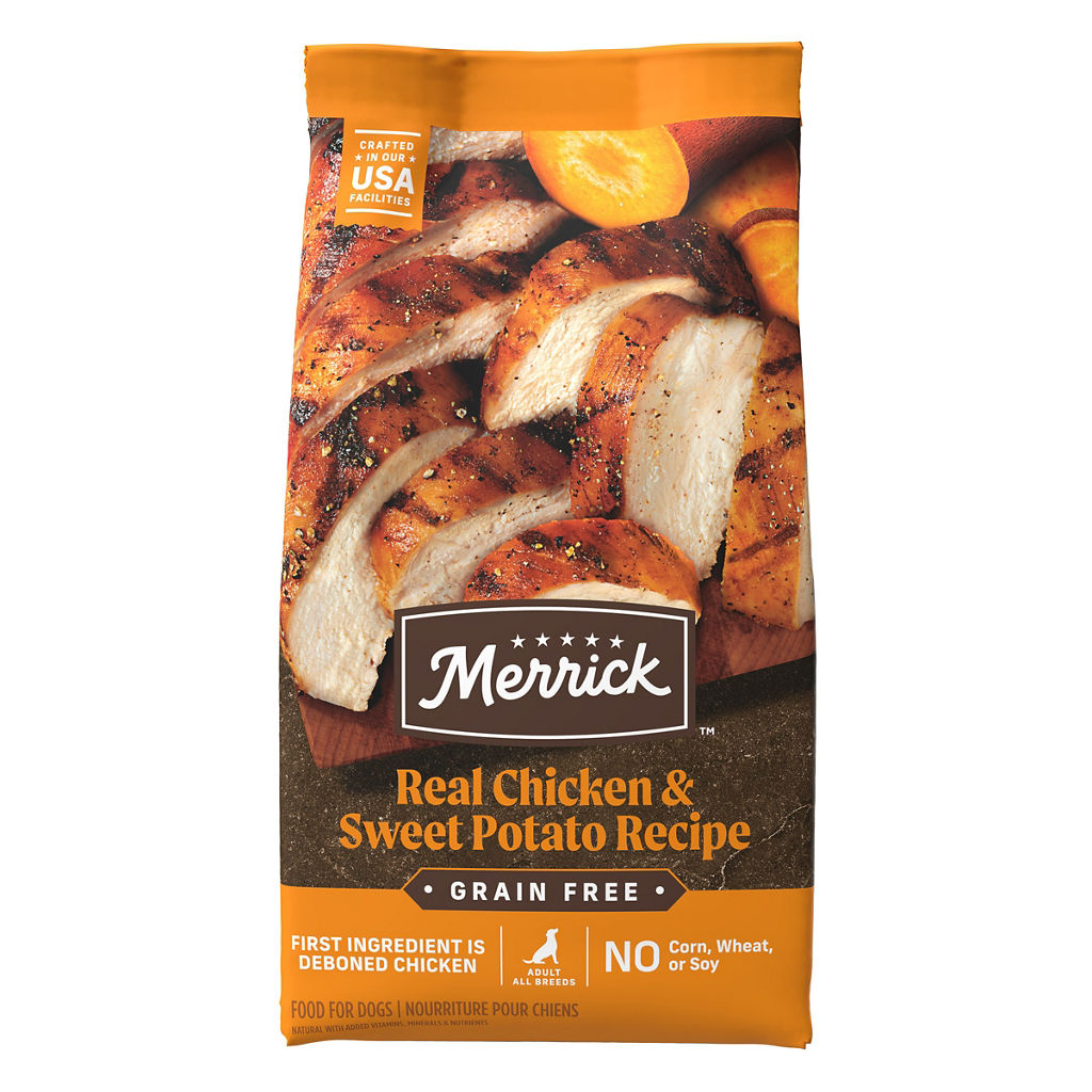 Merrick Grain Free Real Chicken + Sweet Potato Recipe, 25 lb.